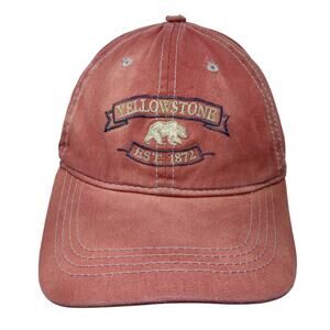 Yellowstone Est. 1872 Slideback Baseball Cap Red One Size Adjustable Prairie